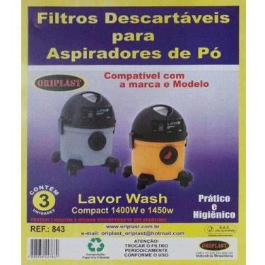 Imagem de Kit c/9 Sacos Descartáveis Aspirador Lavor Wash Compact 1400 e 1450W -