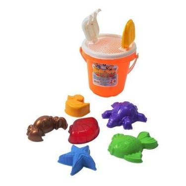 Imagem de Baldinho De Praia 10 Peças Infantil Sortido Tamanho 04 - surf radical