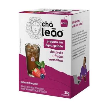 Imagem de Chá Leão sabor Chá Preto e Frutas Vermelhas 10 sachês de 2,5g - Chá Le