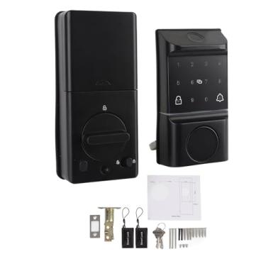 Imagem de Luqeeg Fechadura de Porta Inteligente com Impressão Digital, 5 Vias de Desbloqueio, Fechadura Digital de Entrada Sem Chave Senha Virtual para Quarto, Garagem, Escritório