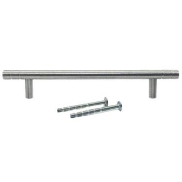 Imagem de Puxador Haste Alumínio Acetinado Frisos 256mm Armários 05 Un - Paraiso