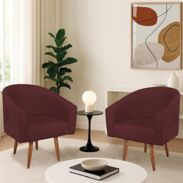 Imagem de Kit 2 Poltronas Decorativa Jade Design Moderno Sala de Estar Quarto Es