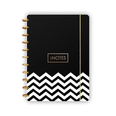 Imagem de Caderno de Discos Flex A4 Zig Zag Preto com 80 folhas abyara graf (tipo caderno inteligente)