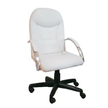 Imagem de Cadeira Escritório Giratória Presidente Branca Comprealegre - COMPRE A