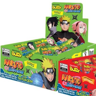 Imagem de Caixa Chicle Buzzy Naruto Hortelã - 1 caixa - riclan