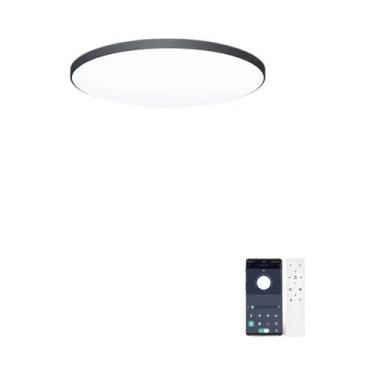 Imagem de Luminária De Teto LED Inteligente Regulável Com Controle Remoto Para Q
