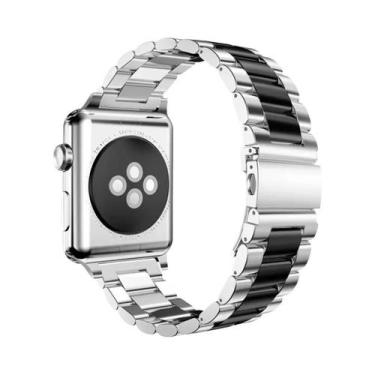 Imagem de Pulseira De Aço Inoxidável Para Apple Watch 45mm 49mm 41mm 40mm 44mm 4