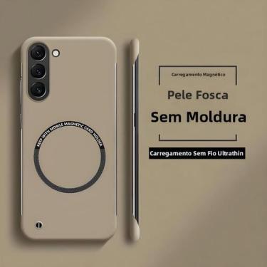 Imagem de Capa Magnética Sem Moldura Para Carregamento Sem Fio Para Samsung Gala