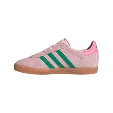 Imagem de adidas Unissex infantil Clpink/Cougrn/Blipnk Gazelle J rosa claro/verde corte/rosa rosa 36 EUA, Multi, 21