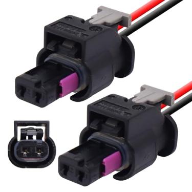 Imagem de HiSport 2 peças de substituição do chicote de fios do conector de luz do marcador frontal/traseiro lateral para Dodge Charger 2015-2023, compatível com Chrysler 300 2015-2023