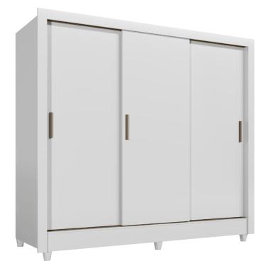 Imagem de Guarda Roupas Casal com 3 Portas de Correr 2 Gavetas França Andirá