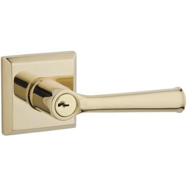 Imagem de Baldwin Reserve ENFEDTSR003 Entry Federal Lever and Traditional Square Rose Lifetime Brass Finish