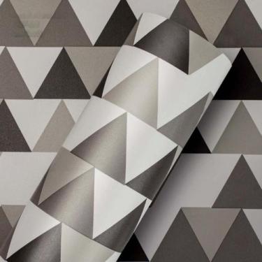 Imagem de Papel de Parede Vinil Adesivo Decor Geometrico 1,00 X 0,61 - Alltak, A