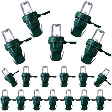 Imagem de Lâmpadas de substituição de cordas de Natal de 5 mm de LED - Conjunto de arame grande angular para decoração de casa interna e externa - Decorações de festival para árvore de Natal (lâmpada branca