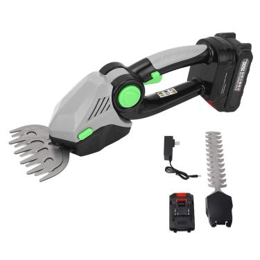 Imagem de Cortador de Sebes Sem Fio ZAWELIYO, 21 V Com Bateria de 1,5 Ah, Cortador de Sebes Portátil de 22.000 Rpm para Sebes, Arbustos e Grama (Plugue dos EUA)