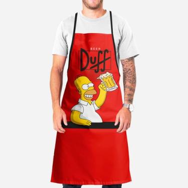 Imagem de Avental Personalizado para Cozinha: Duff Beer Simpsons - Novadecora