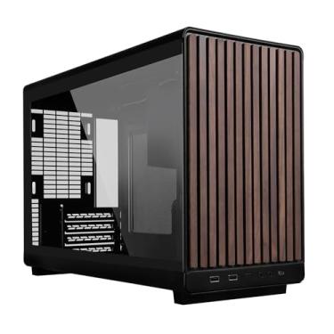 Imagem de Gabinete Lian Li A3 Micro ATX Wood Edition Preto com Lateral em vidro Temperado A3-MATX-WDG BLACK
