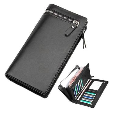 Imagem de Carteira Masculina Feminina Longa Porta Celular Cartões Rg