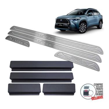 Imagem de Soleiras Toyota Corolla Cross 2022 Prata Baixo Relevo