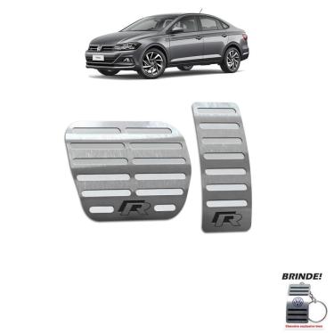 Imagem de Pedaleira Automático Gravação em Prata Virtus R-Line