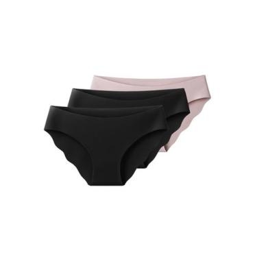 Imagem de Kit com 3 Calcinhas Biquíni Liz 50257 Colorido, Rosa, M