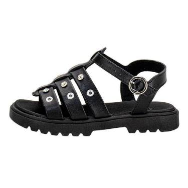 Imagem de Sandalia Molekinha Tratorada Com Ilhos, 33, Preto