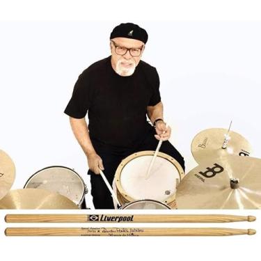 Imagem de Baqueta Liverpool Special Signature Hickory Dudu Portes Padrão 7A-5A EX-158