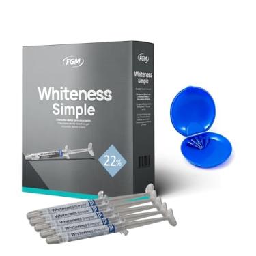 Imagem de Kit Clareador Dental Uso Caseiro Whiteness Simple 22% Fgm
