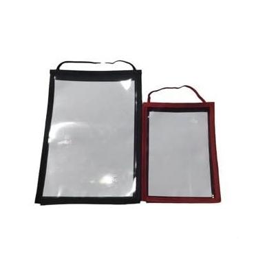 Imagem de Kit com 10 Pastas Sanfonadas Organizadoras A4 em Plástico com Divisórias para Documentos - Porta Ordens de Serviço, Uso Escolar e Escritório(CINZA,Meio Ofício (18x24cm))