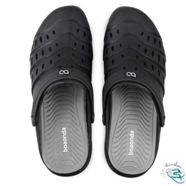 Imagem de Sandalia Chinelo Babuche Ravi Clog Masculino Ortopedico BoaOnda Trabal