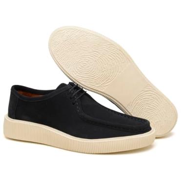 Imagem de Turunelli Calçados Sapato Masculino Orvieto, Couro Camurça, Palmilha em Gel Anatômica, Forro em Couro, Solado Leve, Casual e Elegante, Numeração 37-45 (Azul Noturno, BR, Adulto, Numérico, 45)