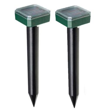 Imagem de Repelente Solar Ultrassonico Kit 2 Uni  Espanta Escorpiao Cobra Rato Mosquito Cobras Roedores Jardim Quintal