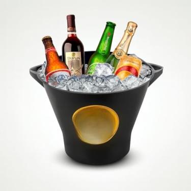 Imagem de Combo Balde De Gelo Para Cervejas Long Neck | Kit Com 20 Garrafas | PersonalizáVel Para Festas E Eventos(KIT C/20 BALDE AMSTEL)