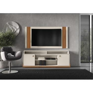 Imagem de Rack e Painel Montana para Sala TV até 65 polegadas Bancada com Rodizi
