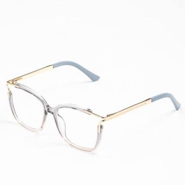 Imagem de Armação Óculos Grau Feminina Quadrado Celi  Óculos Sunrise, Transparen