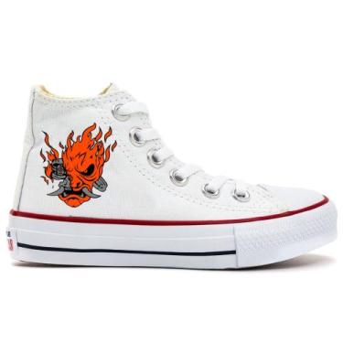 Imagem de Tênis All Cyberpunk 2077 Samurai Anime Games Lançamento Cano Alto - Vi