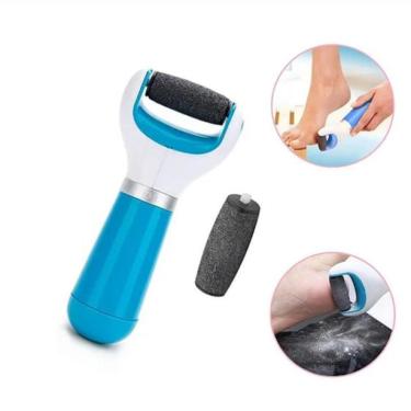 Imagem de Lixa De Pé Elétrica Remove Calos E Esfoliador PÉ Azul C/ REFIL