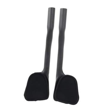 Imagem de Aymzbd Descanso para Guidão de Bicicleta, Apoio para Braço, Barra TT, Esponja Confortável, Peças para Ciclismo, Fibra de Carbono, Bicicleta Estável, Preto Fosco