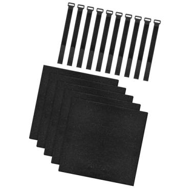 Imagem de KiBcsLic Protetor de escada para beliche com 5 peças, protetor de tração para degraus de escada, 10x10 polegadas, de canto para escada, móveis, lareira