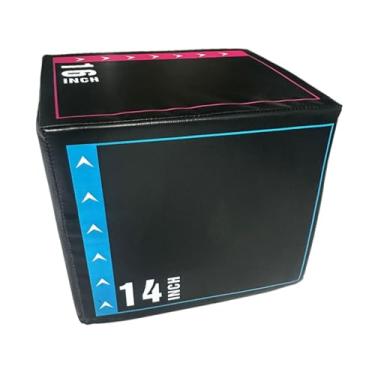 Imagem de Dynwave Caixa de salto pliométrica Equipamento de exercício de salto Treinamento de força Caixa de degrau para exercício, Style H