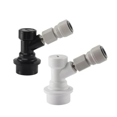 Imagem de Fabricação caseira de cerveja Ball Lock Disconnect Kit,Beer Keg Gas/Liquid Dispenser with Push-in Fitting Quick Joint Connector for 9.52mm(3/8) Beer Tube Hose Acessórios para vinho