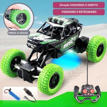 Imagem de Carro de Controle Remoto Off-Road com Luzes Piscantes Coloridas e Roda