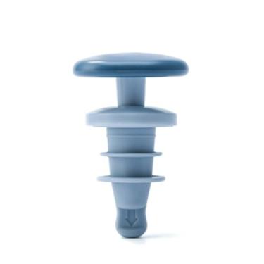 Imagem de Tampa de cerveja, 2 peças de silicone durável, rolha de garrafa de vinho, acessórios para bar de vinho, rolhas seladoras de garrafas (azul)