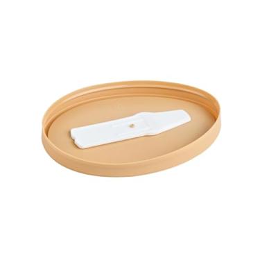 Imagem de Restaurantware - APENAS TAMPAS: Tampas de copo Coppetta 9 x 7 x 0,43 cm, 50 tampas duráveis para copos de sorvete - com colher de plástico, para alimentos quentes e frios, tampas descartáveis de