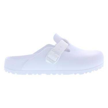 Imagem de Birkenstock Tamanco Boston Eva Essentials masculino, Branco puro/branco triplo, 10-10.5 Women/8-8.5 Men