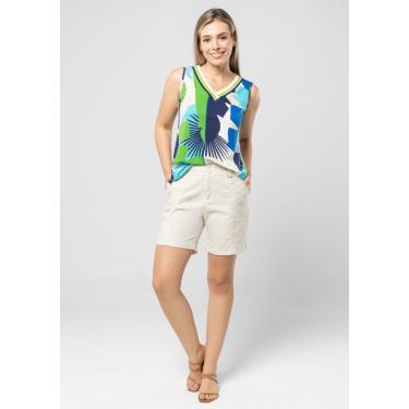 Imagem de Shorts Pau a Pique Básico de Linho Cru