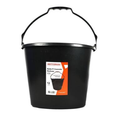 Imagem de Balde Plástico Para Concreto 12L - Rll-4059 - Rotterman