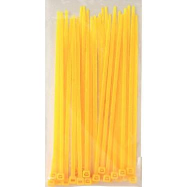 Imagem de Abraçadeira Nylon Cinta Plástica 295x4,6mm Amarela Tramontina