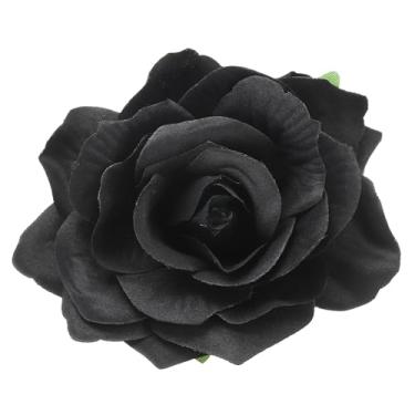 Imagem de Generic Grampos de cabelo rosa boho, broches de flores de tecido para mulheres, festa de casamento, vestido de dança, acessórios de roupas, presentes de dia dos namorados, One Size, Metal, Sem Pedra