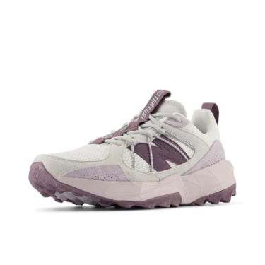 Imagem de New Balance Tênis feminino Dynasoft Tektrel V1 Suede, Matéria cinza/reflexo/vinho de gelo escuro, 35